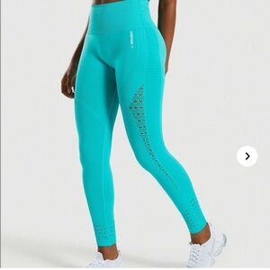 Gymshark Energy+ Seamless Leggings - Tropical Blue